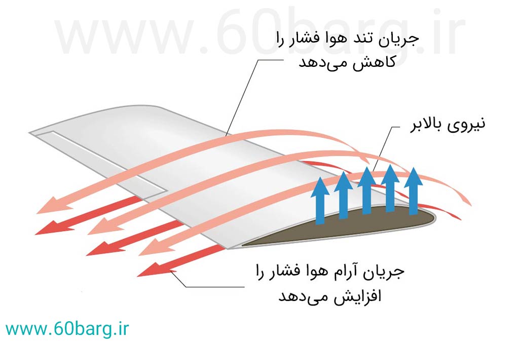 کاربرد اصل برنولی در ساخت بال‌های هواپیما